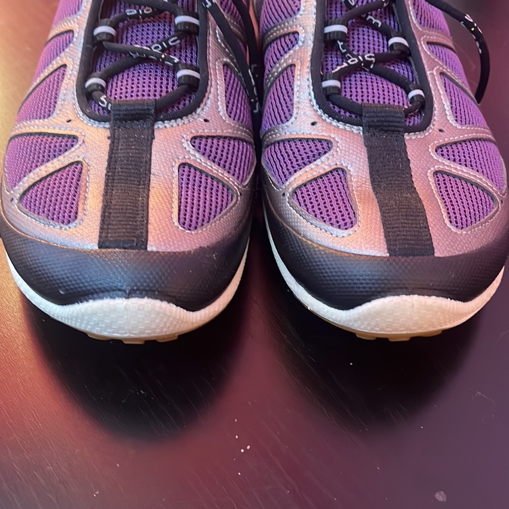 Ecco Biom Purple Black Mesh Lace Up Athletic Sneakers Shoes - Picture 3 of 7